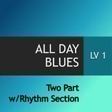 All Day Blues Two-Part Mixed choral sheet music cover